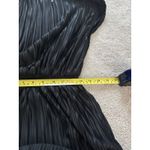 Banana Republic  Black Pleated Midi Dress Cap Sleeve Smocked Waist Photo 8