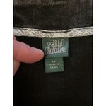 Wild Fable Skirt Womens 14 Black Denim Mini Pencil Raw Hem Zip Back Stretch Photo 2