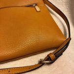 Mustard Yellow Dome Crossbody Bag with Dalmatian Lining Orange Photo 5