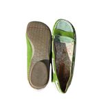 Miz Mooz  Elite Slip On Loafer Green Suede Patent Leather size 7 Comfort Floral Photo 4