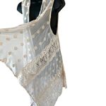 Raj Silk Floral Embroidered Lace Sleeveless Duster Size undefined Photo 2