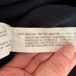 ZARA Navy Ruffle Sleeve Button Back Top Photo 8