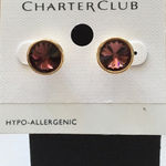 Charter Club Crystal studs purple Photo 0