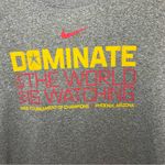 Nike  Women's Gray Long Sleeve Tee with Bold Print Photo 1