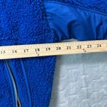 Madewell Womens XS Blue Fleece 1/2 Zip Pullover Jacket Pockets Sherpa Coat Cozy Photo 5