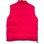 Lands' End Size Large / 14 -16 Reversible Puffer Insulated Vest Red White Nylon Photo 1