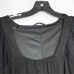 ZARA Women’s Black Tunic/Dress Mini Drawstring Sleeve Pom Pom Detail Sz M Photo 1