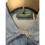 Lemon Grass Studio Denim Christmas Embroider Gingerbread Shirt VTG cottage core Photo 3