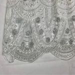 Here Comes the Sun  women's small white lace dress shiny bride party Photo 10
