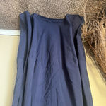 Cut loose navy blue seamed parachute dress Size XL Photo 3