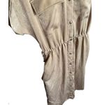 Socialite  Utility Midi Shirt Dress Small Brown Soft Minimalist Read Description Photo 7