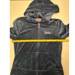 Juicy Couture Navy Blue Y2K Velour Long Sleeve Zip Up Tracksuit Hoodie Size M Photo 2