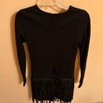 Amanda Uprichard black fringe mini dress Photo 5