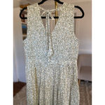 Wonderly  Floral Smocked Midi Dress Cottagecore Coquette Ditsy Floral V Neck L Photo 2