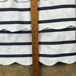J. McLaughlin  Providence petal pull on White and navy Striped skirt
Size: 2 Photo 4