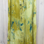 VTG Carole Little Womens Maxi Skirt Sz 12 Yellow Beaded Forest Fairy Boho Earthy Photo 0