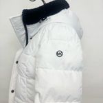Michael Kors White & Black Puffer Jacket Coat size Medium Photo 3