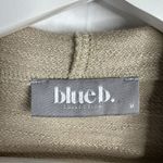 Blue B. Size M Movement Solid Honey Dove Beige Pullover Snap Hoodie Sweatshirt Size M Photo 2