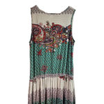 Christine V Multi Print Maxi Dress Women’s Size L Boho Summer Casual Vacation Green Size L Photo 5