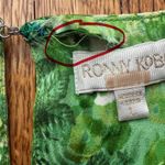 RONNY KOBO Silk Midi Length Dress gFloral Ruched Neck Mini Dress Size L Green Size L Photo 7