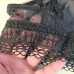 Victoria's Secret Victoria’s Secret Dot Mesh & Lace Scoop‎ Bralette Black Festival Witchy Size XS Photo 5