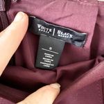 White House | Black Market  Pencil Skirt with Front Slit in Burgundy Size 8 Photo 3