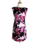 Eliza J  Floral Print Faille Sleeveless Floral Sheath Dress Pink Size 6 NWT Photo 3