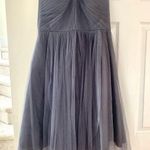 Jenny Yoo  Annabelle Tulle Strapless Sweetheart Grey Bridesmaid Dress Photo 0