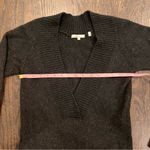 Vince  Black V-Neck Sweater Dress Photo 4