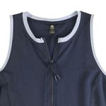 SIERA DESIGNS Sleeveles Polo Tenis Romper Sz L Blue Stretch Golf Athletic Sporty Size L Photo 2