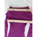 Y2K Candie’s sweater size XS stretchy fold over off shoulders long sleeve sequin Purple Photo 4