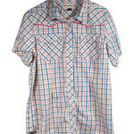 Bit & Bridle  Shirt Women's Size M Western Pearl Snap Plaid Short Sleeve Photo 0