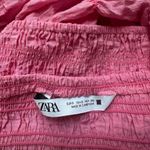 ZARA 💖 Pink Ruched Texture Camisole Crop Tank Top Photo 2