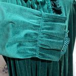 Unique Vintage Green Velour Dressing Gown Photo 6