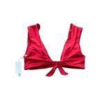 Trina Turk Getaway Knot Front Bikini Top In Red Size M/10 Photo 7