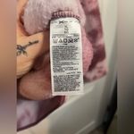 Old Navy Pink Tie Dye Teddy Bear Sherpa Cozy Pullover Zippered Collar Size XL Photo 11