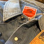 SENDERO DENIM WESTERN ANNIE PEARL SNAP SHIRTDRESS SMALL—NEEDS ZIPPER REPAIR Blue Photo 3