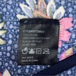 Women One Size Floral Boho Lightweight Flowy Loose Kimono Swim Cover Boxy Blue Photo 4