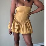 Klesis Golden Brown Corset Bubble Dress Size Small Tan Photo 1