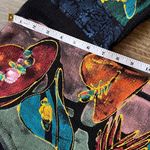 MARGUERITA Tea Time Vintage Theme Ladies Hats Gloves Black Sweater Painted Art Size M Photo 4