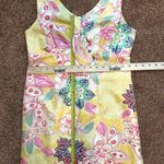 Jade Melody Tam Silk Dress 6 Midi Sleeveless Floral Yellow Summer Event Pastels Photo 6