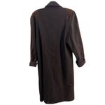 Jofeld wool trench suede double breasted 80s vintage coat 14 structured brown Photo 1