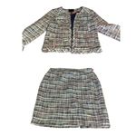 Cynthia Rowley  RED, WHITE & BLUE TWEED SKIRT SUIT (S/6) Photo 5