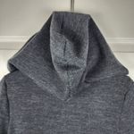 Ellen Tracy Hooded Cardigan Merino Wool Blend Sweater Toggle Charcoal Grey Sz M Photo 14