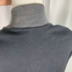 Alfani Black Zip Bomber Jacket‎ Sweatshirt Small Cotton Knit Grey Pockets New Photo 4