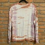 Knox Rose Top Women's Small Pink White Tie Dye Long Sleeve Boho Casual Pullover Photo 1