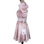 Mac Duggal Blush Pink Satin Puff Sleeve Cocktail Dress Size 8 NWT Photo 4