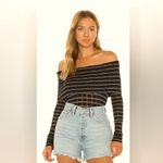Free People  Snowbunny Girlfriend off the shoulder top size med stretchy fabric Photo 1