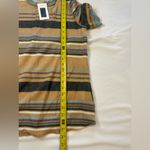 Spirit Ces Femme  Soft And Comfy Earth, Tone, Striped Short Sleeve Top Nwt Photo 3