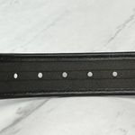 Calvin Klein Wide Black CK Logo Genuine Leather Trim Belt Size XS 26 Photo 3
